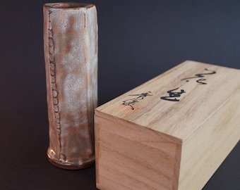Hand-made Japanese Seto Vase by Hidetoshi Suzuki