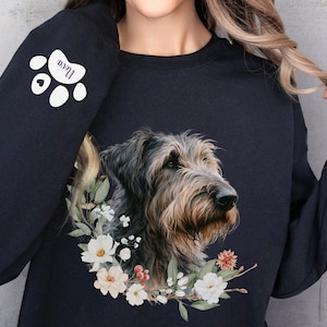 Irish Wolfhound benutzerdefinierte Sweatshirt Geschenk für Hundemama Shirts Für Frauen Hund Mama Geschenk personalisierte Irish Wolfhound Hunde Shirt Geschenk für Hundebesitzer
