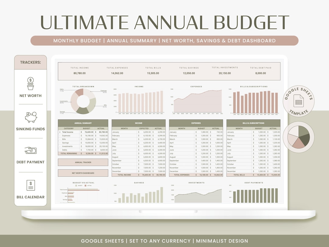 Amazon.com : Budget Planner - Monthly Finance Organizer with