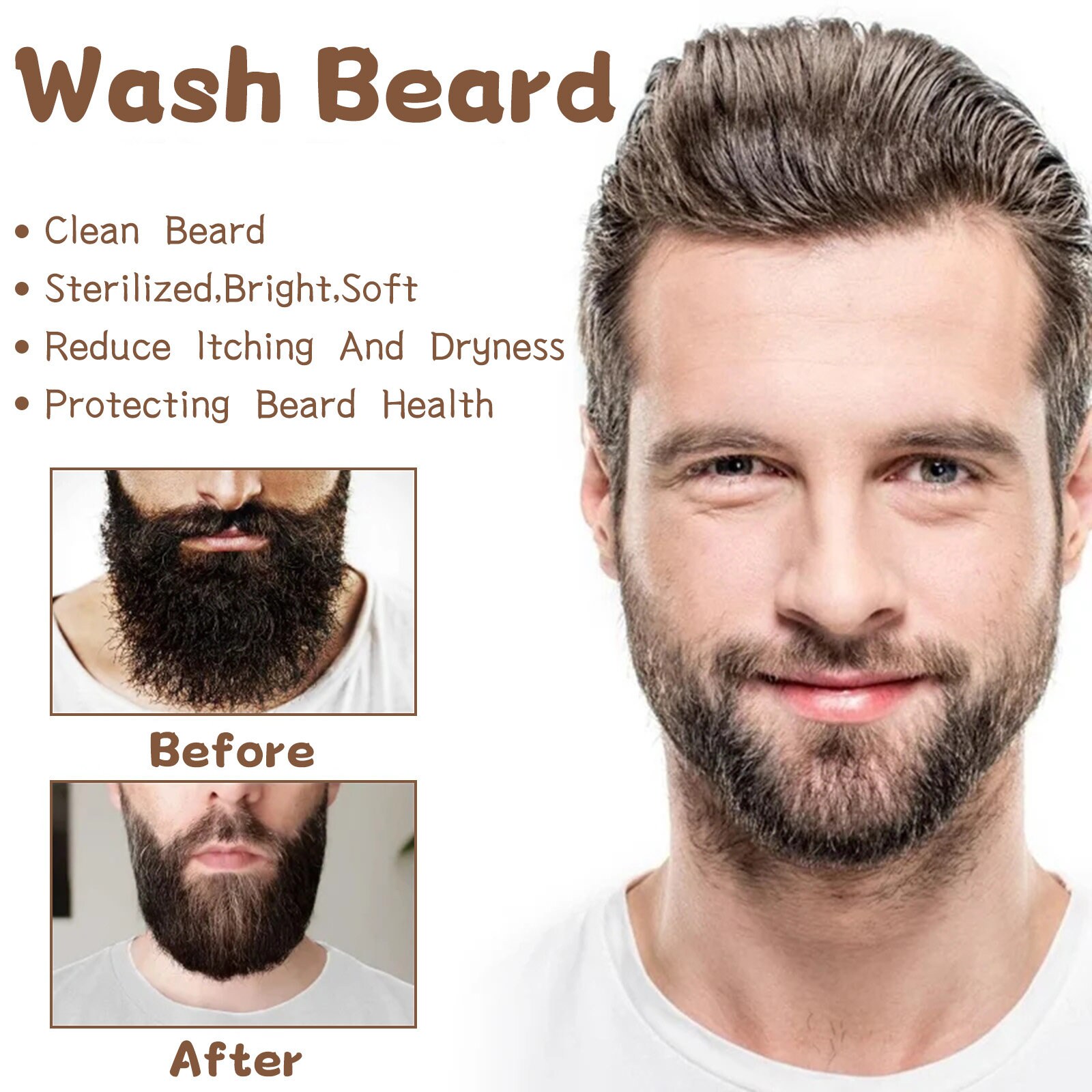 Beard Kit for Men, Beard Growth Kit, All Natural & Organic, Mens Beard