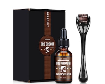 Beard Kit for Men, Beard Growth Kit, All Natural & Organic, Men’s Beard Growth Kit, Beard Gift Set, Beard Grooming Kit, Beard Kit