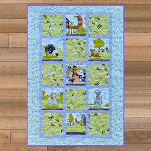 Baby Farm Quilt, Farm Themed Baby Quilt, Farm Toddler Quilt, Farm Animal Quilt, Farm Theme Nursery, Baby Shower Quilt, Baby Shower Gift