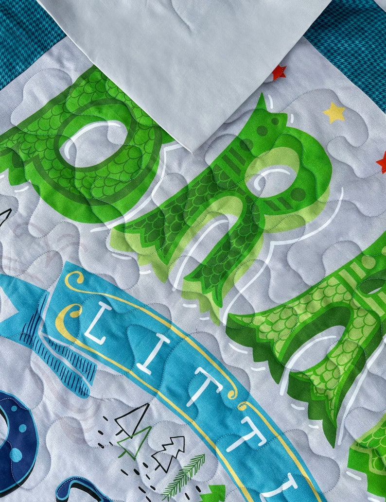 Handmade Dragon Quilt Dragon Quilt for Child Dragon Toddler Etsy