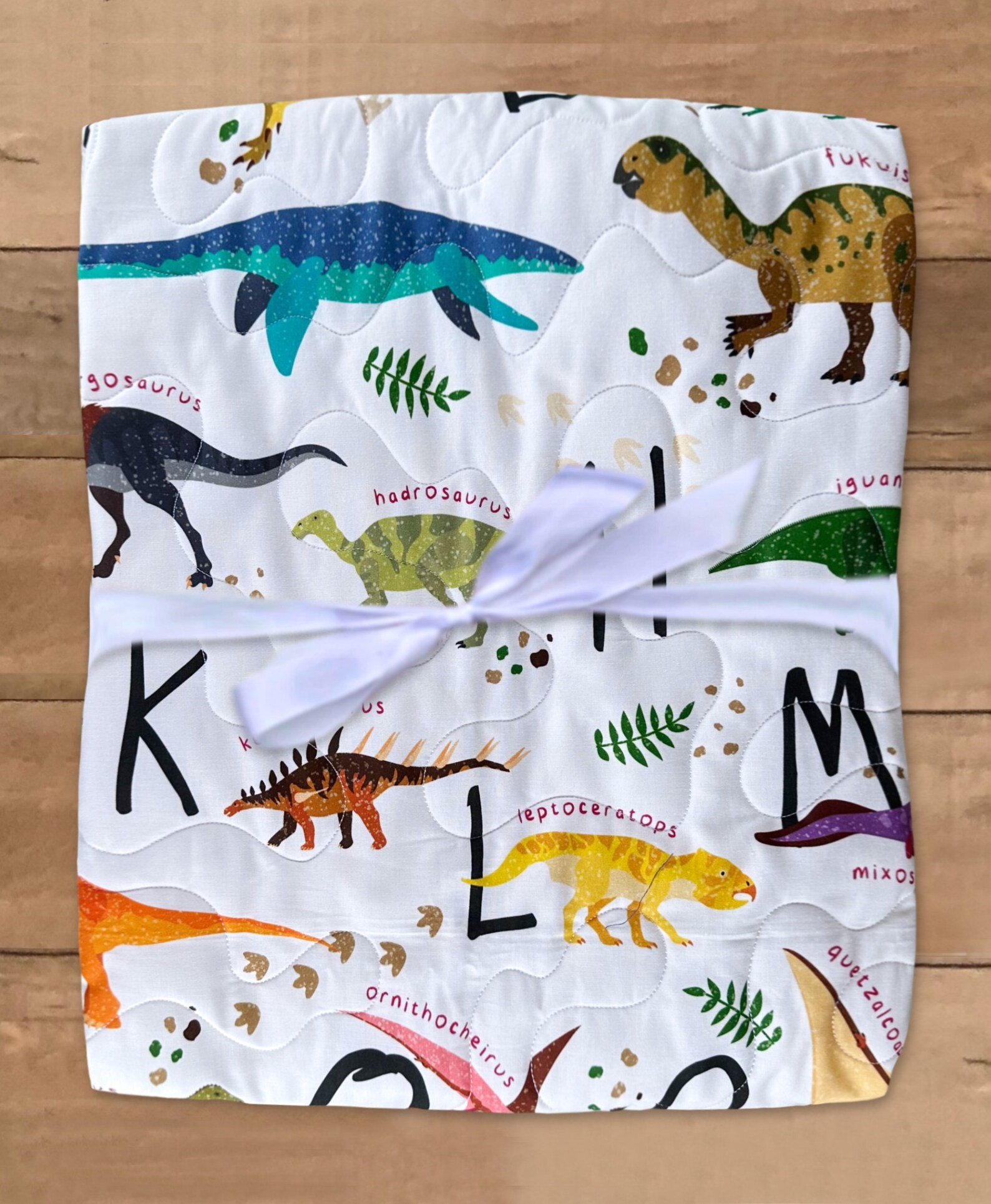 Dinosaur Baby Quilt, Baby Dinosaur Quilt, Dinosaur Toddler Quilt