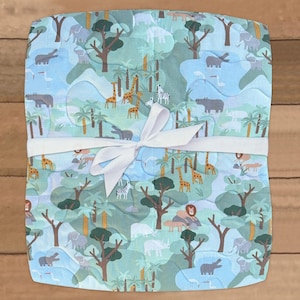 Baby Animal Quilt, Animal Baby Quilt, Jungle Animal Baby Quilt, Jungle Baby Quilt, Jungle Nursery, Animal Jungle Nursery, Gender Neutral