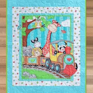 Baby Animal Quilt, Animal Baby Quilt, Jungle Animal Baby Quilt, Jungle Baby Quilt, Jungle Nursery, Animal Jungle Nursery, Gender Neutral