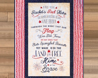 America Themed Quilt, America Lap Quilt, Americana Theme Gift, Americana Lap Quilt, Americana Quilt, Quilt with America Theme, America Quilt