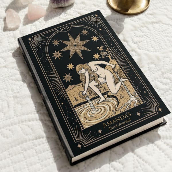 Gepersonaliseerde tarotdagboek, dagelijkse tarotkaart pull-dagboek, tarotleeslogboek, tarotoefentracker, cadeau tarotlezer