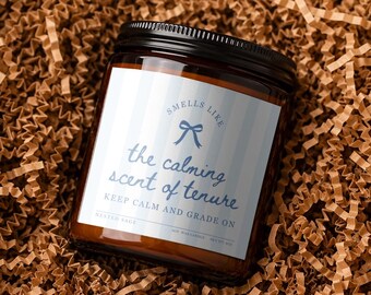 Tenure Gift Candle, Professor Gift, PhD Gift, Academia Humor Candle, College Teacher Gift, New Tenure Celebration Gift