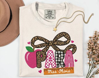 Preppy Para Tshirt, Trendy Back to School Comfort Colors® Shirt