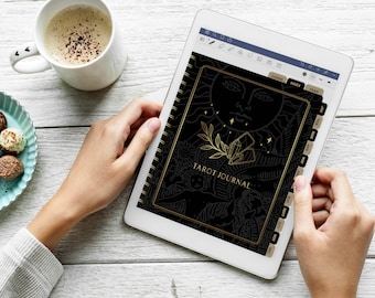 Digital Tarot Journal, Tarot Workbook, Daily, Weekly, Monthly, Yearly, For Adobe Reader, Goodnotes, Notability, Learn Tarot, Interactive PDF