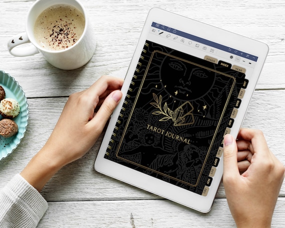 Digital Tarot Journal, Tarot Workbook, Daily, Weekly, Monthly, Yearly, For Adobe Reader, Goodnotes, Notability, Learn Tarot, Interactive PDF