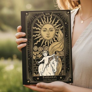 Årlig tarotdagbok personlig, tarotplanerare och tarotstudiedagbok, 1-års tarotspårare, tarotreflektionsdagbok, tarotläsarpresent