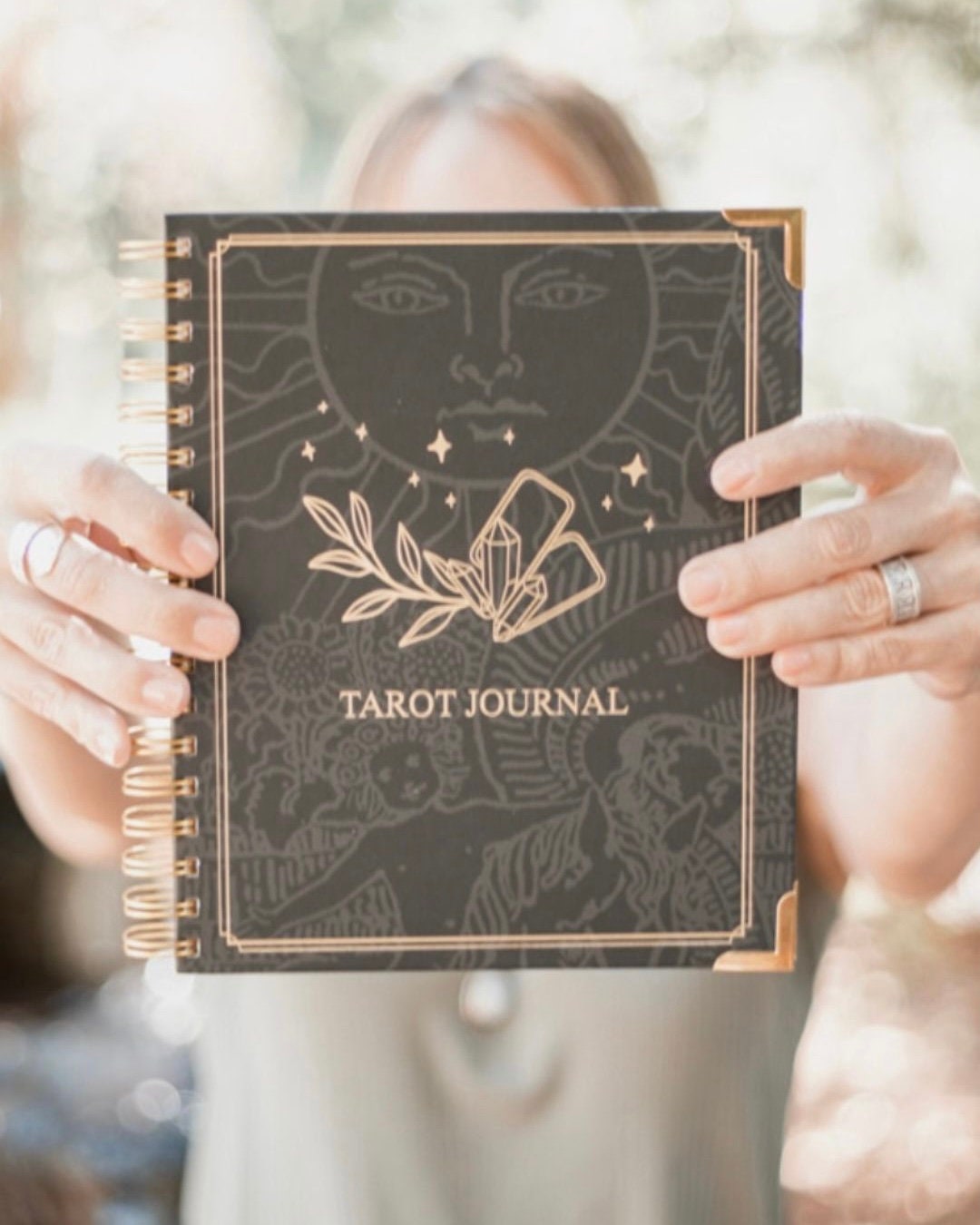 Tarot Cards Journal: Tarot Journal, Spiritual Celestial Notebook For  Writing And Reading One Card From Deck, Size 6X9 120 Pages