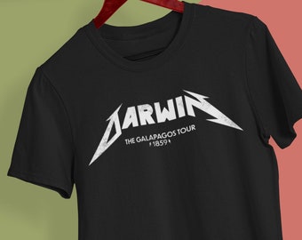 Charles Darwin T-Shirt | Evolutionary Biology Band Tee | Biologist Shirt | Science Apparel | Unisex garment-dyed heavyweight t-shirt