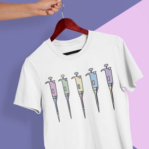 Pipette T-Shirt | Scientist Tees | STEM Shirts | Lab Gifts | Biology | Chemistry | Science merch | Unisex garment-dyed heavyweight t-shirt