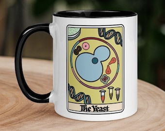 Saccharomyces cerevisiae Mug | Budding Yeast | Microbiology | Science gifts | Yeast Mug | Mug with Color Inside