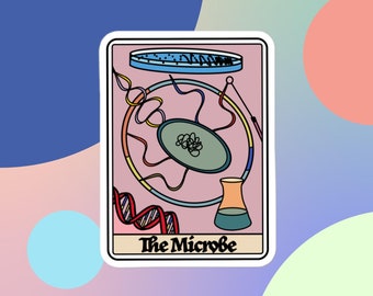 Microbe Sticker | E. coli Sticker | Lab Model Organism | Microbiology Merch | Science Stickers | STEM Gifts | Bubble-free sticker