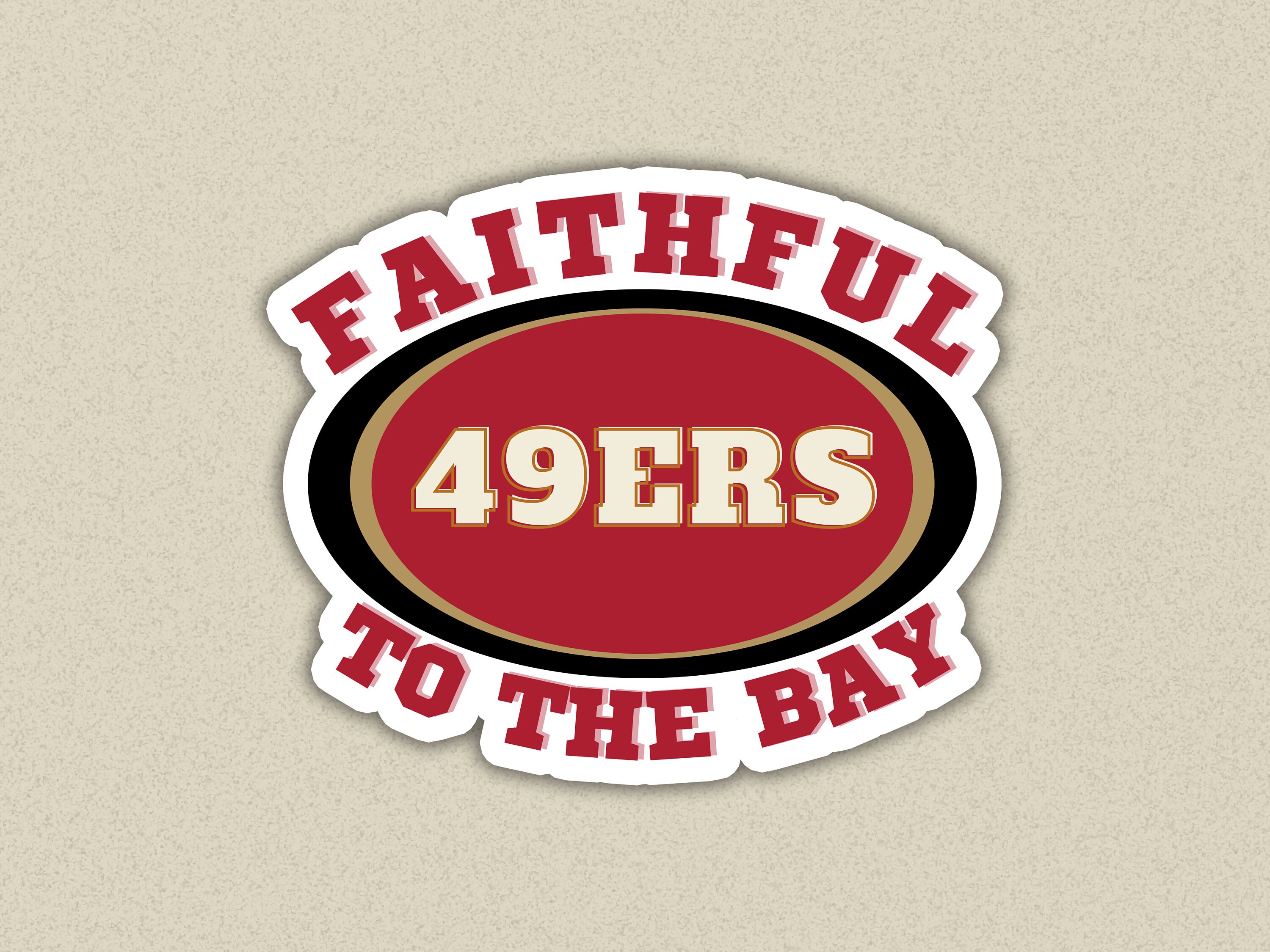 San Francisco 49ers Niners Decal ~ Vinyl Car Sticker - Wall, Cornholes  Graphics