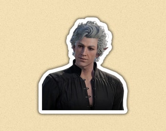 Baldur's gate 3 astarion sticker, vinyl sticker, BG3 sticker