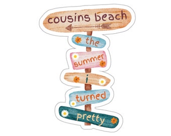 Cousins Beach Sticker, The Summer I Turned Pretty Sticker, Cute Sticker Stickers, Vinyl Stickers