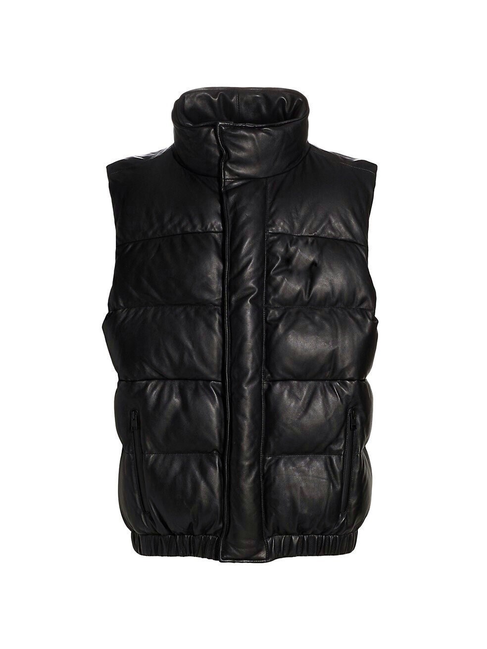 Leather Puffer Vest - Etsy