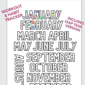 2025 visuele dagelijkse gewoonte tracker bundel afdrukbare kalender dagelijkse cyclus mijl lopen stappen dagboek training tracker oefening track digitale download