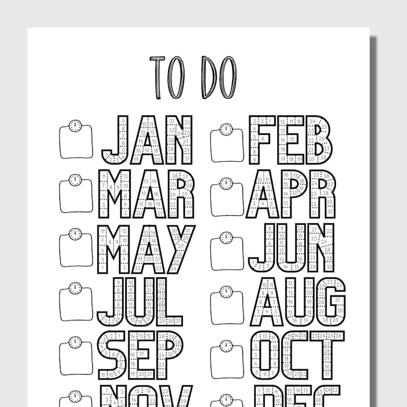 Printable 2025 Workout Tracker Daily Exercise Track Monthly Weight Loss