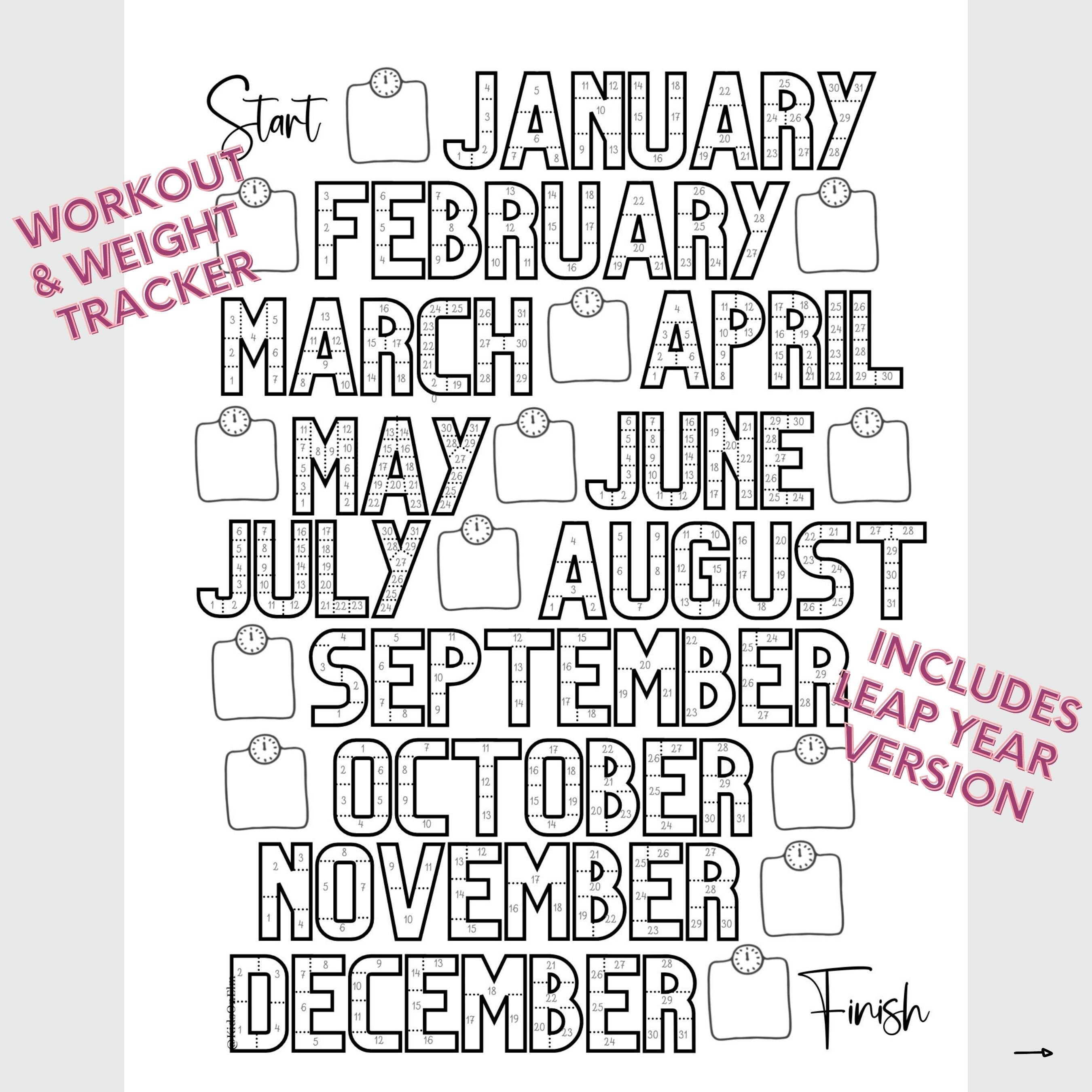 Workout Tracker Template Word