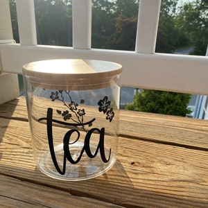Kitchen Tea Jar | Kitchen Coffee Jars | Glass Jars | Wooden Lid | Kitchen Organize Jars | Tea Jar | Coffee Jars
