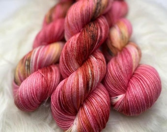FLAMINGO handgefärbte Sockenwolle/Wolle