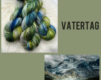 VATERTAG handgefärbte Sockenwolle/Wolle