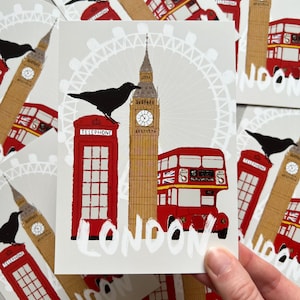 Postkarte A6 London
