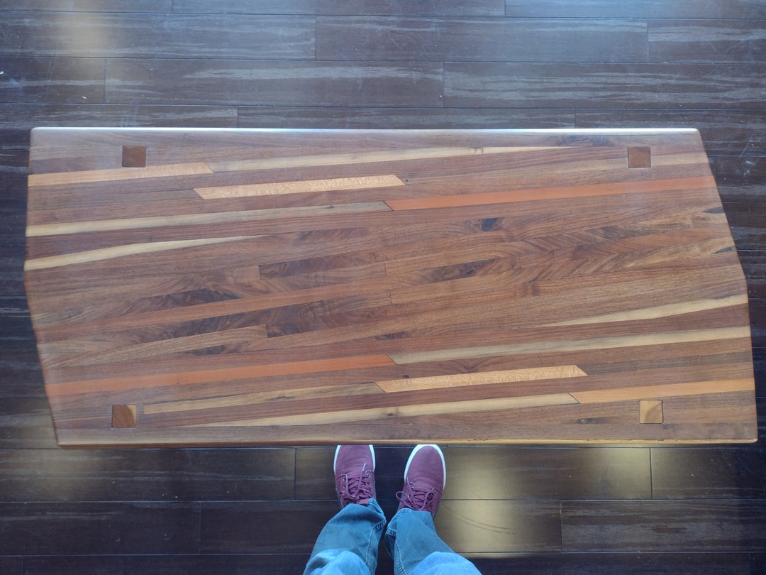 Walnut & Cherry Coffee Table 100 Recycled Etsy