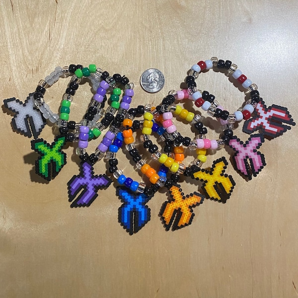 Excision Kandi Bracelets. Comes in 8 different colors!