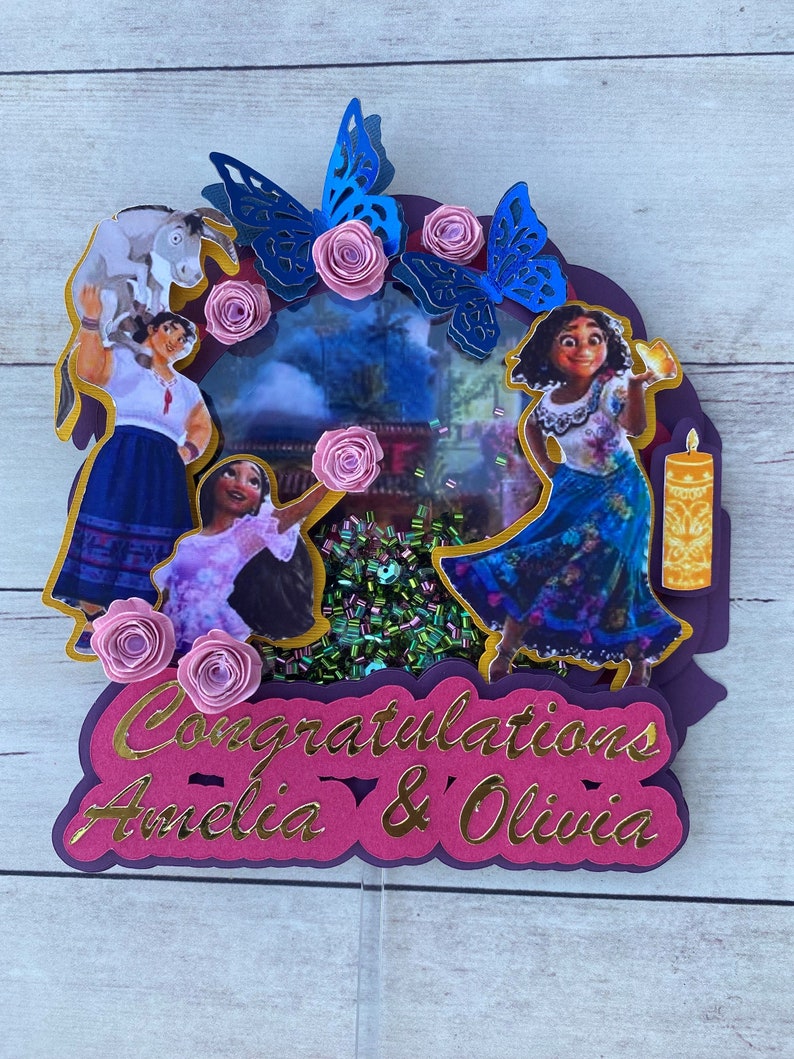 Maribel Cake Topper Encanto Light Up Cake Topper Shaker Etsy