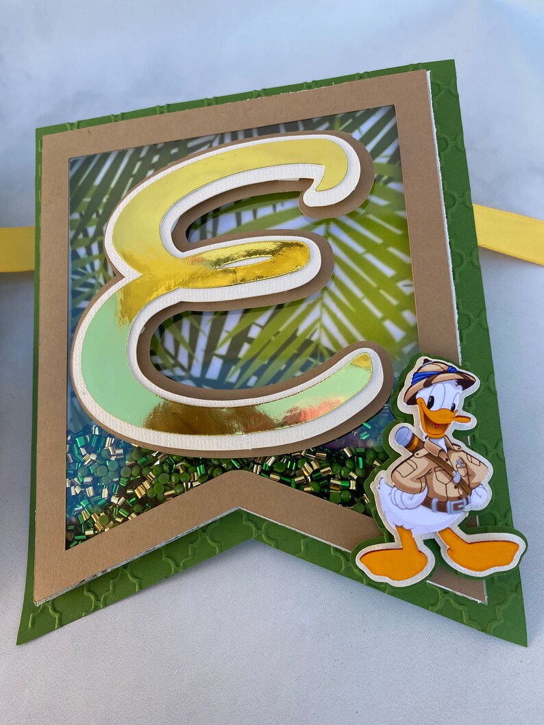 Safari Mickey High Chair Banner Jungle Shaker Banner - Etsy