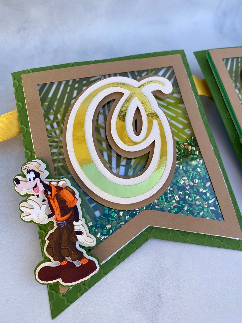 Safari Mickey High Chair Banner Jungle Shaker Banner - Etsy