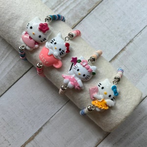SWEET KITTY Stretch Bracelet|Colorful Heishi Bracelet for Kids|Colorful Kitty Bracelet| Fun Bracelet|Kid's Bracelets