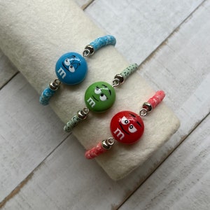 Sm EMOTICON Stretch Bracelet/ Colorido Heishi Bracelet for Kids/Colorful EMOTICON Bracelet/Summer Fun Bracelet/Kid&#39;s Bracelets