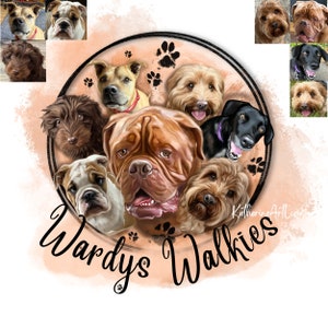 Pet Groomer cartoon logo,Pet Breeder Logo,Dog walker logo,Pet cartoon logo portrait,dog groomer logo,Cartoon pet portraits,Pet Memorial Gift