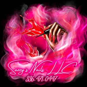 Logotipo de uñas personalizado, logotipo de técnico de uñas, logotipo de artista de maquillaje, logotipo de esmalte de uñas, logotipo de empresa de uñas, logotipo de dibujos animados de estudio de uñas, artista de uñas