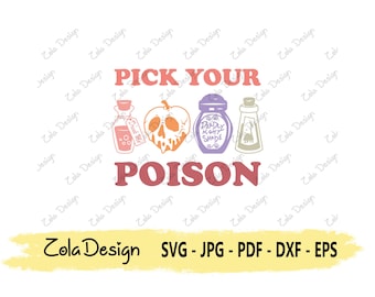 Poison Villain SVG | Villain Svg | Funny Quote SVG | Tshirt Design SVG | Villain Quote Svg | Cut File For Cricut | Silhouette Cut File