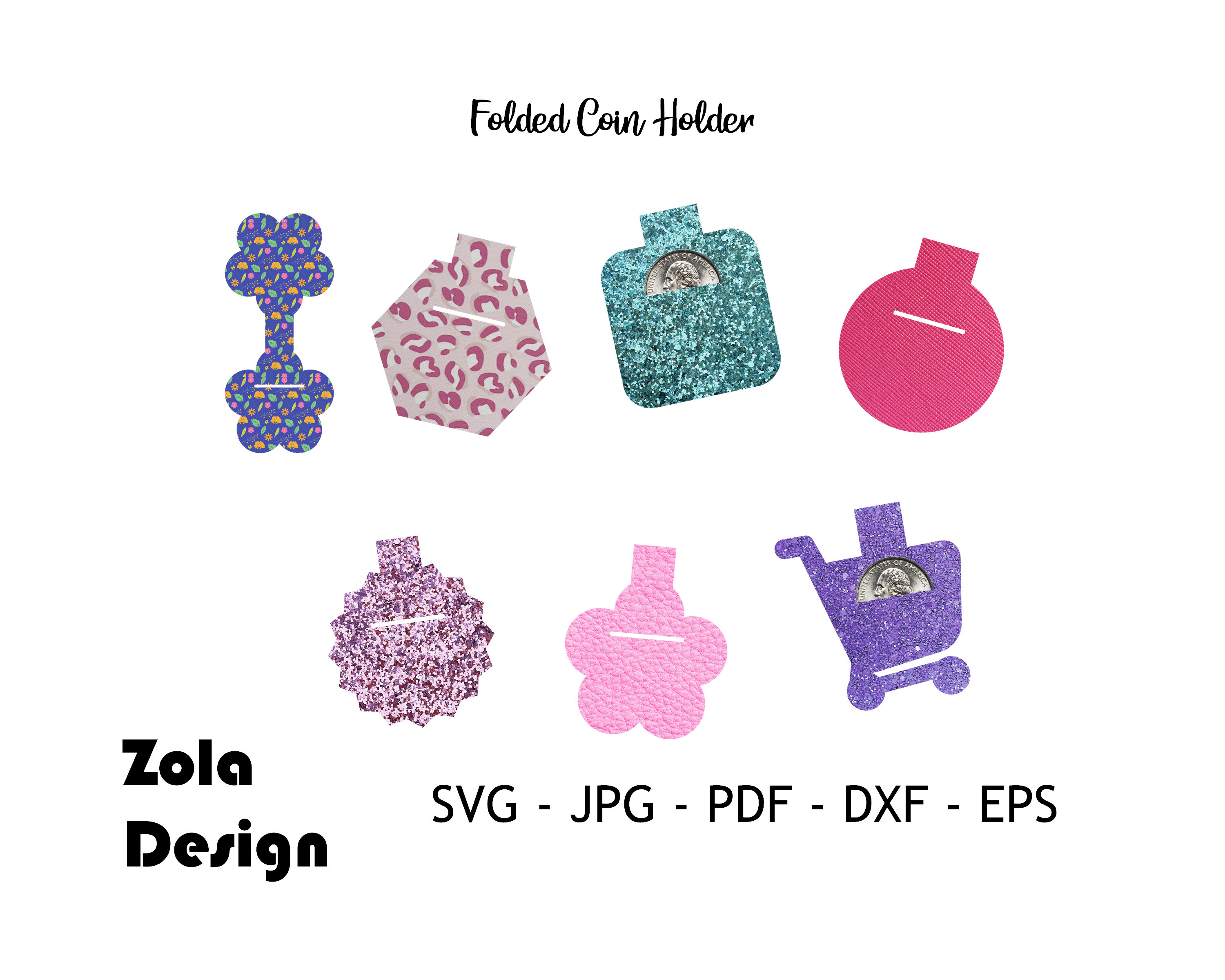 Coin Holder Template SVG Coin Holder SVG Quater Keeper SVG Etsy Canada