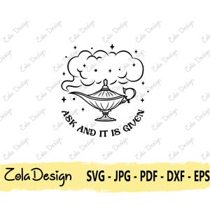 Me encanta la magia Svg / Cita de Aladino SVG / Cita del genio Svg / Cita divertida SVG / Magia Svg / Diseño de camiseta Svg / Archivo de corte para Cricut