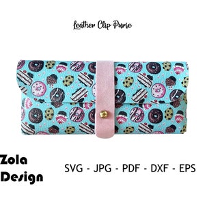 Leder clip portemonnaie Svg | Geschenktasche Vorlage Svg | Geldbörse Vorlage SVG | Süße Hochzeit Gastgeschenk Tasche Vorlage Svg | Schnittdatei für Cricut