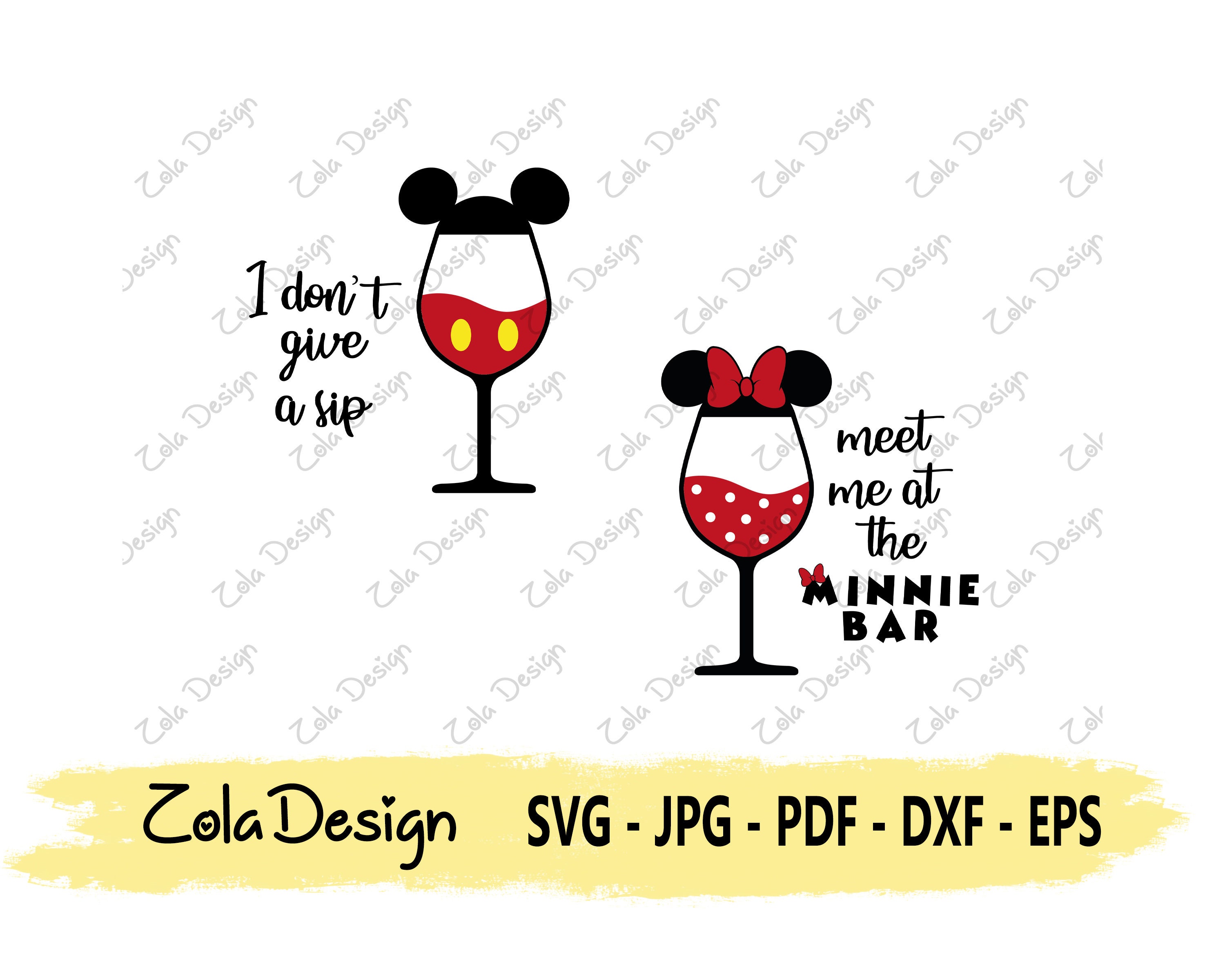 Disney Wine Glass - Personalizable Icon Mickey Mouse by Arri