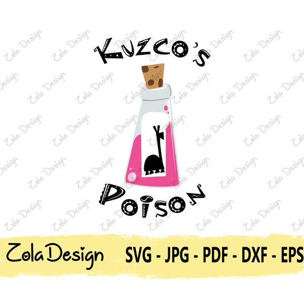 The New Emperor Of Groove Svg | Kuzcos Poison Quote SVG | Llama Svg | Funny Quote SVG | Tshirt Design Svg | Cut File For Cricut