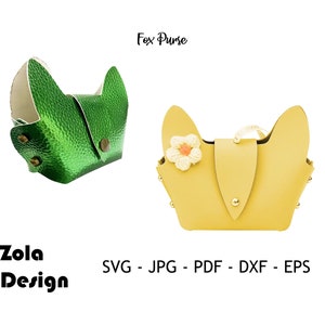 3D Fox Purse Svg | Gift Bag Template Svg | Coin Purse Template SVG | Sweet Wedding Favor Bag Template Svg | Gift Bag Template Svg