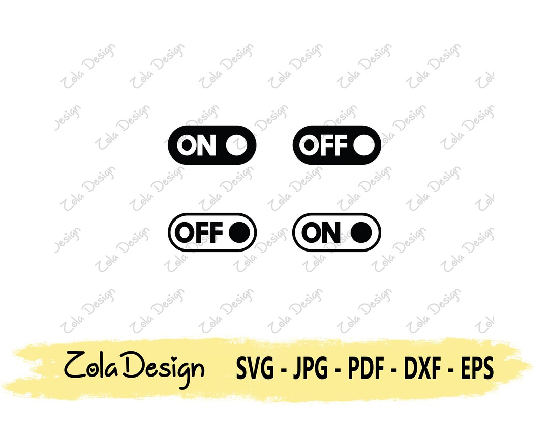Button Quote SVG | on off Svg | Sihouette Cut File | Funny Quote SVG ...